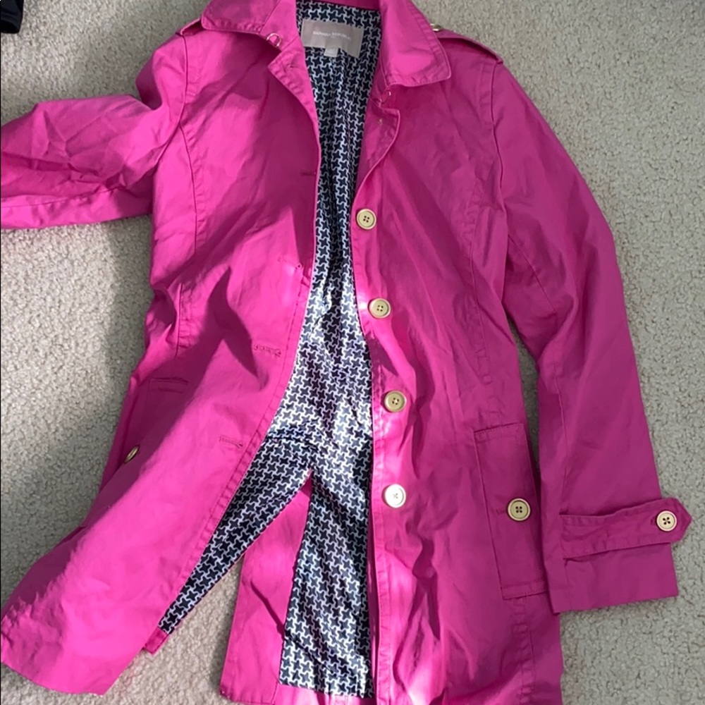Banana Republic Pink Trenchcoat